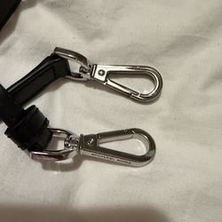 Michael Kors Black Replacement Strap Leather With Silver Hardware