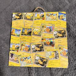 Pikachu Pokémon Card Hanging Sign