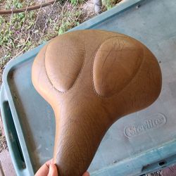SCHWINN PERMACO 220 12" SUPER WIDE LARGE BROWN BICYCLE SADDLE BIKE SEAT