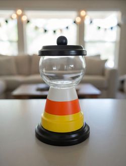 Handcrafted Gumball Machine Fall Candy Bowl