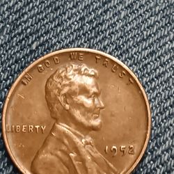 1952 NO Mint Mark ( Philadelphia) Wheat Cent 