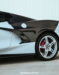Carbon fiber rear quarter panel for 2020-2025 Chevrolet Corvette C8 (PAIR)