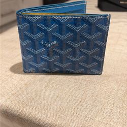 Goyard Victoire wallet sky blue
