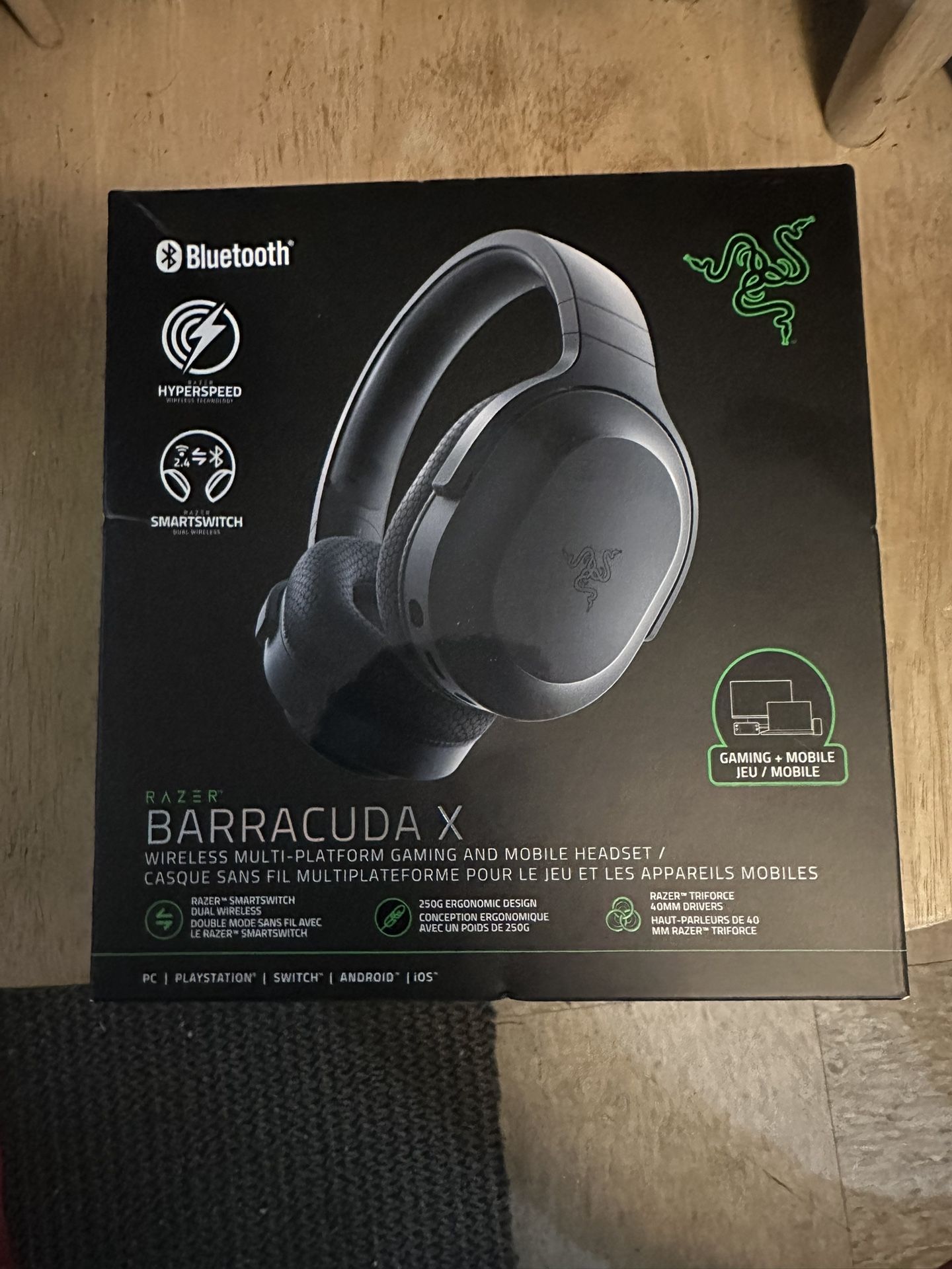 Barracuda Wireless Headset Black Gaming Headphones