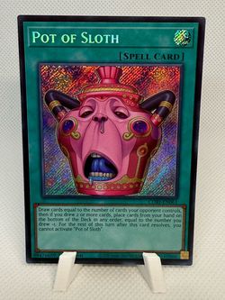 Yu-Gi-Oh! Pot of Sloth COR1-EN061 1st Edition Holo Foil Card