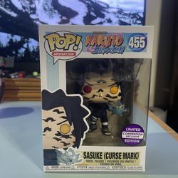 Funko Pop Animation Naruto Shippuden #455 Sasuke Curse Mark Limited Edition Convention Exclusive
