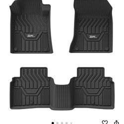 3W Floor Mats Custom Fit for Nissan Altima 2019-2023 2024 2025, TPE All Weather Accessories Custom Fit Floor Liner for Nissan Altima 1st and 2nd Row F