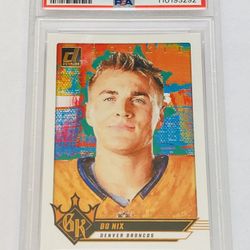 2024 Panini Donruss Football Bo Nix #6 Rookie Gridiron Kings PSA 9 Mint