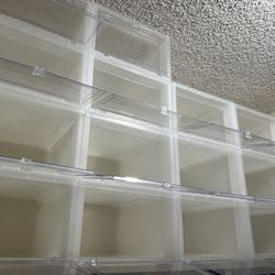 Clear Front Open Storage Containers (Shoe Boxes)