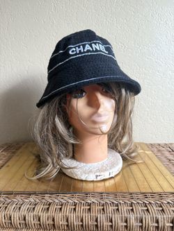 Chanel Black-And-White Tweed Bucket Hat