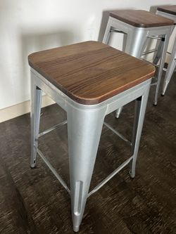 Wooden/Metal Barstools