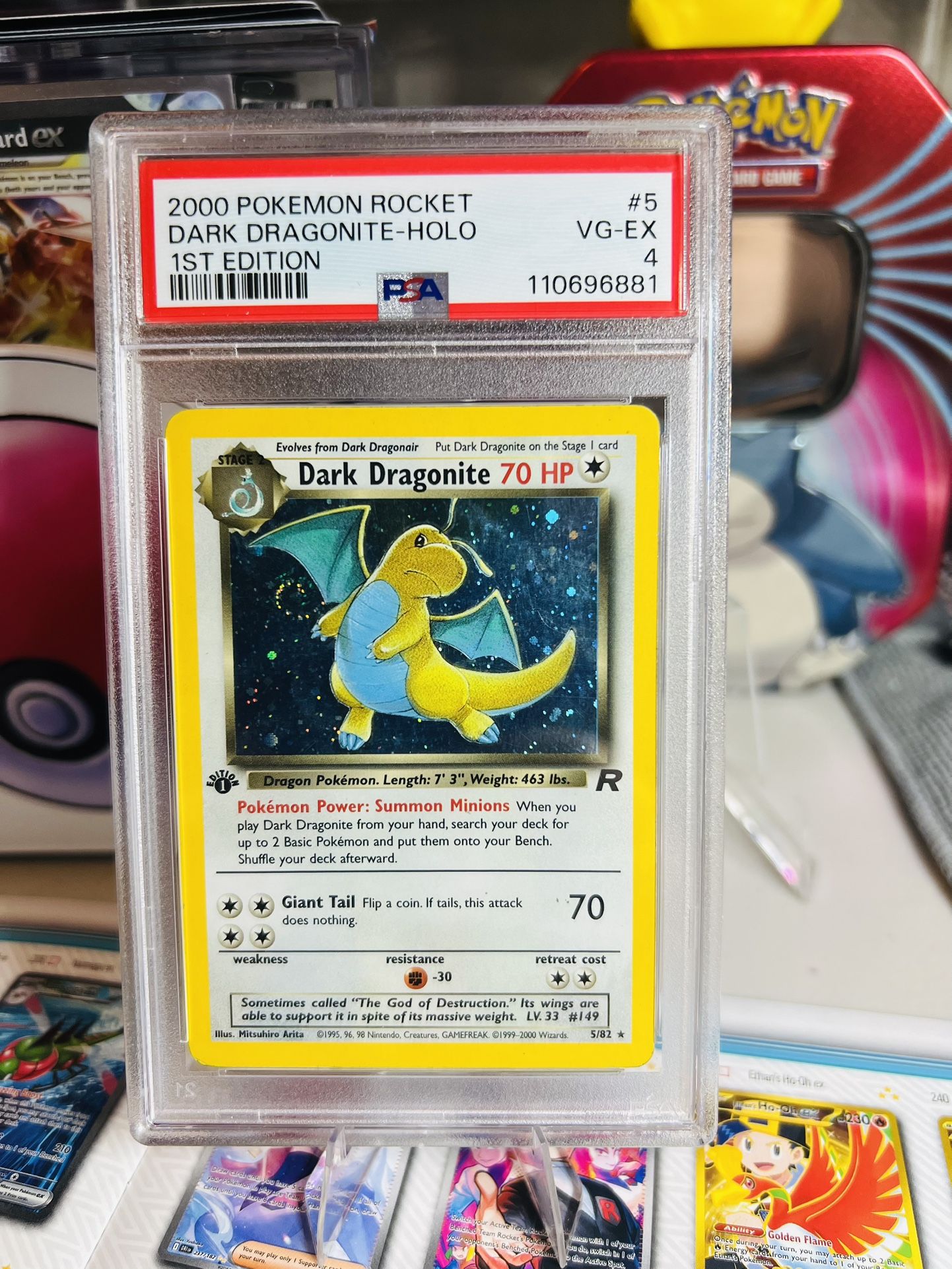 Pokemon Dark Dragonite Holo