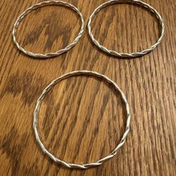 Silver Looking Bangles