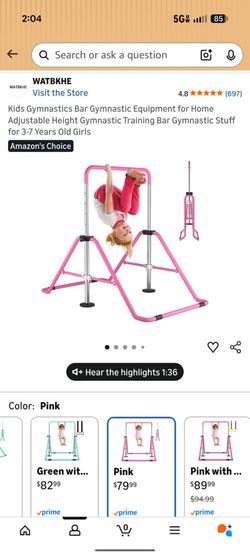 Adjustable gymnastics bar and balance beam