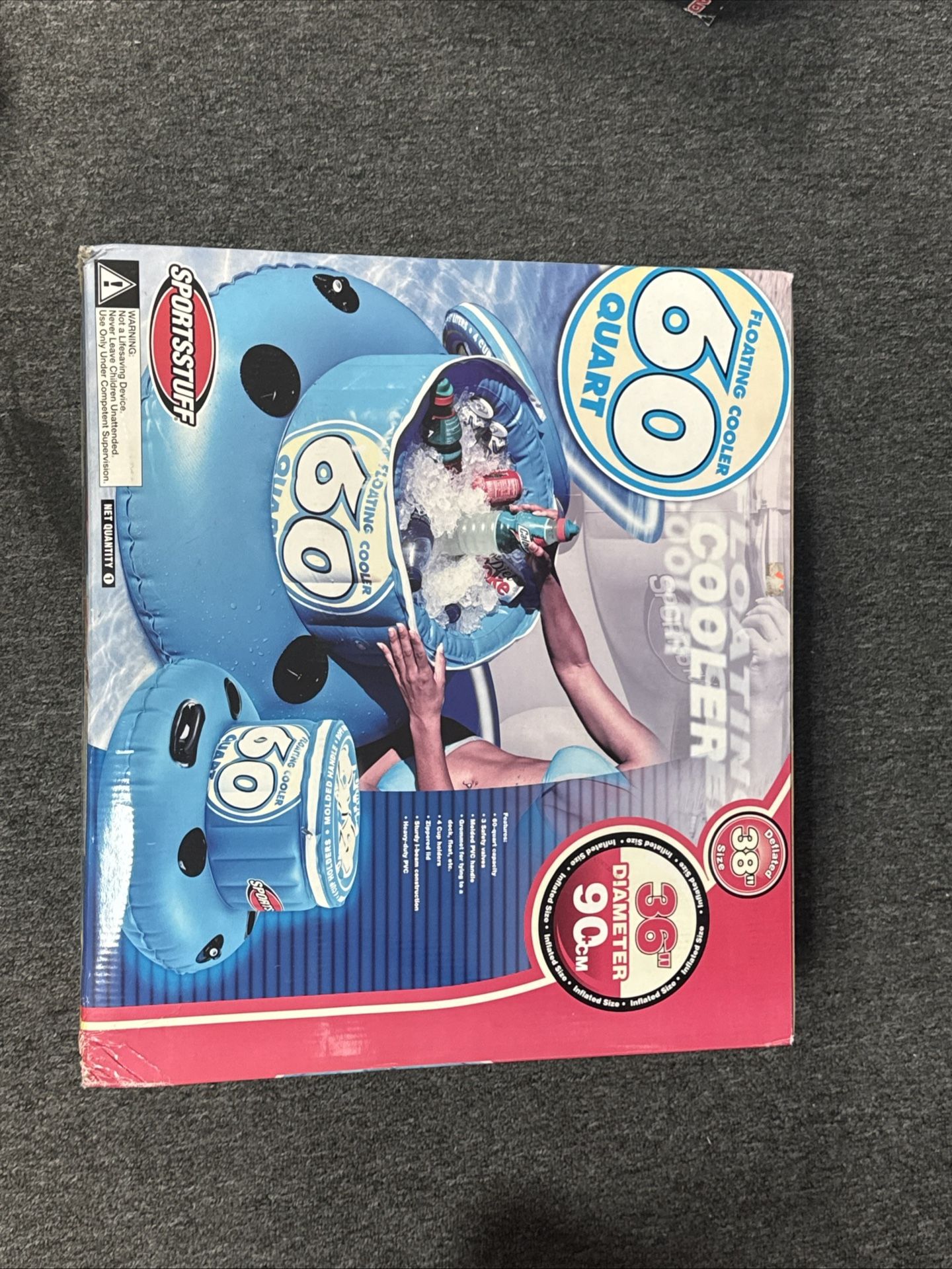 FLOATING COOLER 60 QUART SPORTSSTUFF (2 Included)