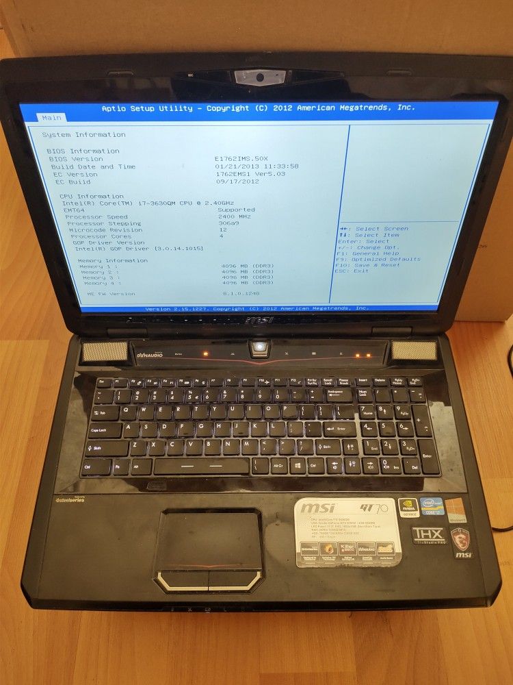 MSI Gaming Computer i7 16GB 240GB SSD 1080p