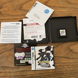 Like New Nintendo DS Pokémon White Game, Case All Inserts Paperwork