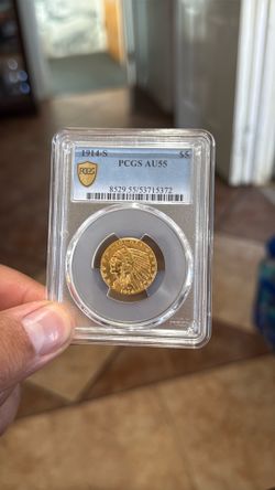Gold Indian head AU55 -S mint