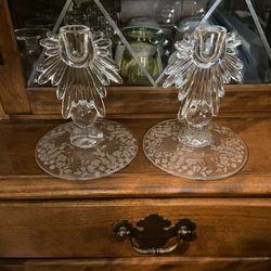 Vintage Art Deco Candleholders