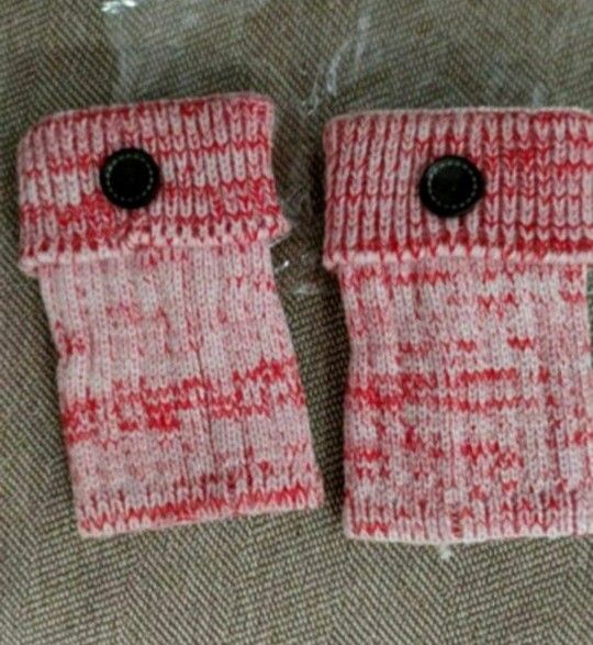 New Button Knitted Boot Cuffs