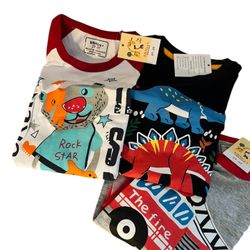 BIB Nice 3 Pack Long Sleeves Toddler Fashion  Tee- Shirts