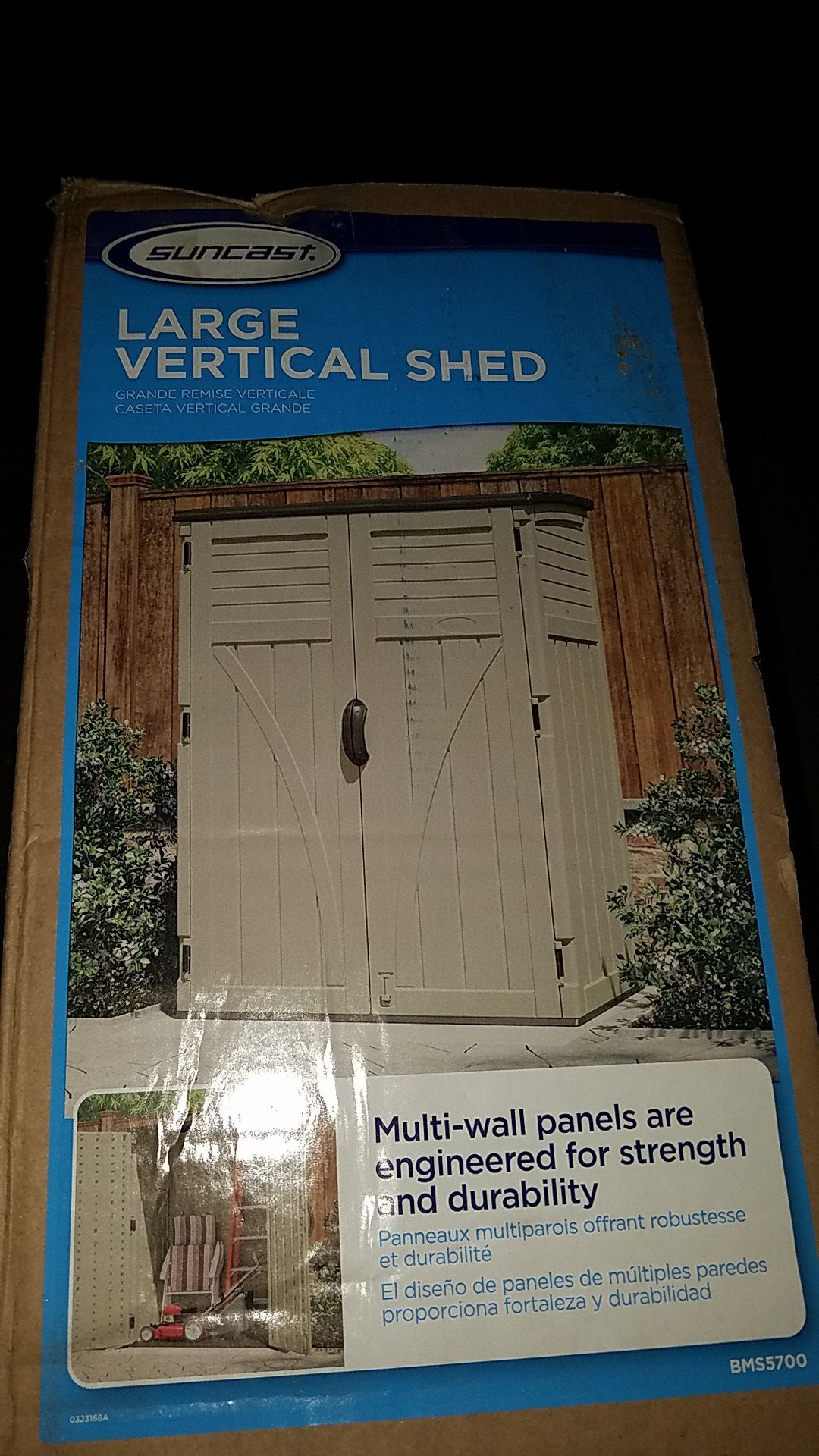 Vertical shed