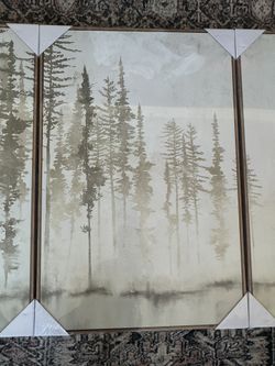 Forest Print Paintings Set Of 3