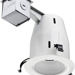 Lithonia Lighting LK4BMW M6 4 Inch Baffle Kit with Halogen Lamp Included in White