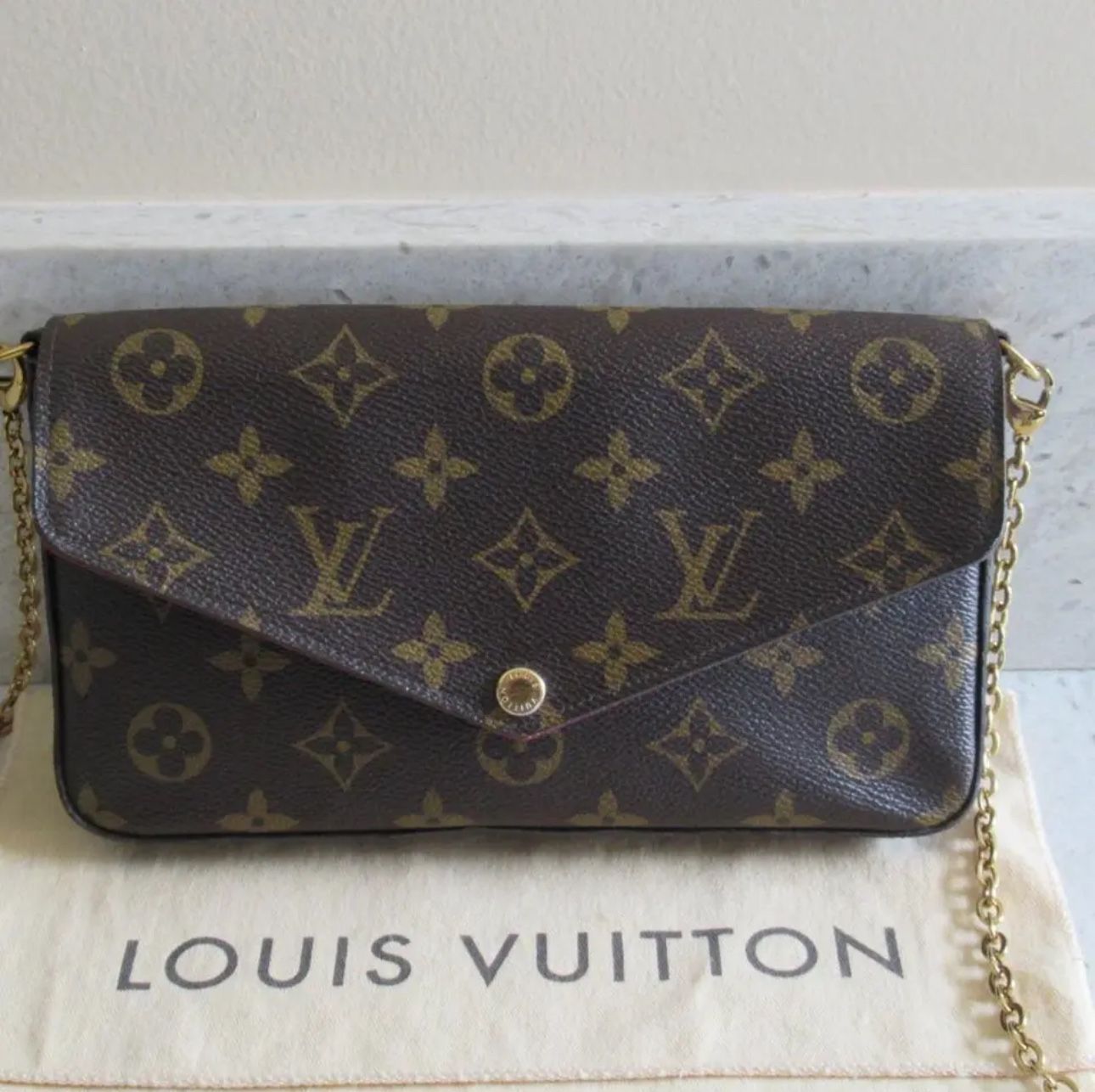 Louis Vuitton Fuchsia Monogram Canvas Felicie Pochette