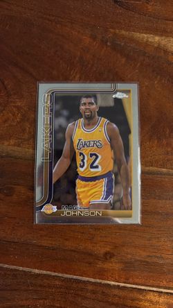 Magic Johnson lakers 2025 card tops chrome