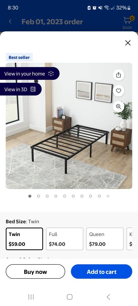 Twin Bed Frame.