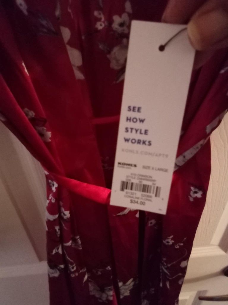 Silk Night Dress And Robe