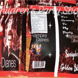 Vampire Diaries Chip Bags And Goodie Bags