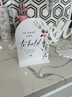 Little table sign for blanket party favor