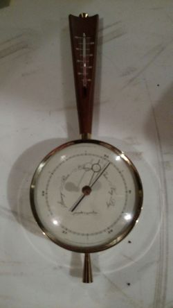 Airguide barometer with thermometer