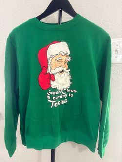Santa Claus Is Coming to Texas Christmas Sweatshirt
