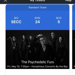The Psychedelic Furs - Fri • May 10 • 7:30 PM - 2 Tickets