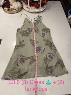 3 Dresses Express + other brands, 2 tank tops like new smoke free home