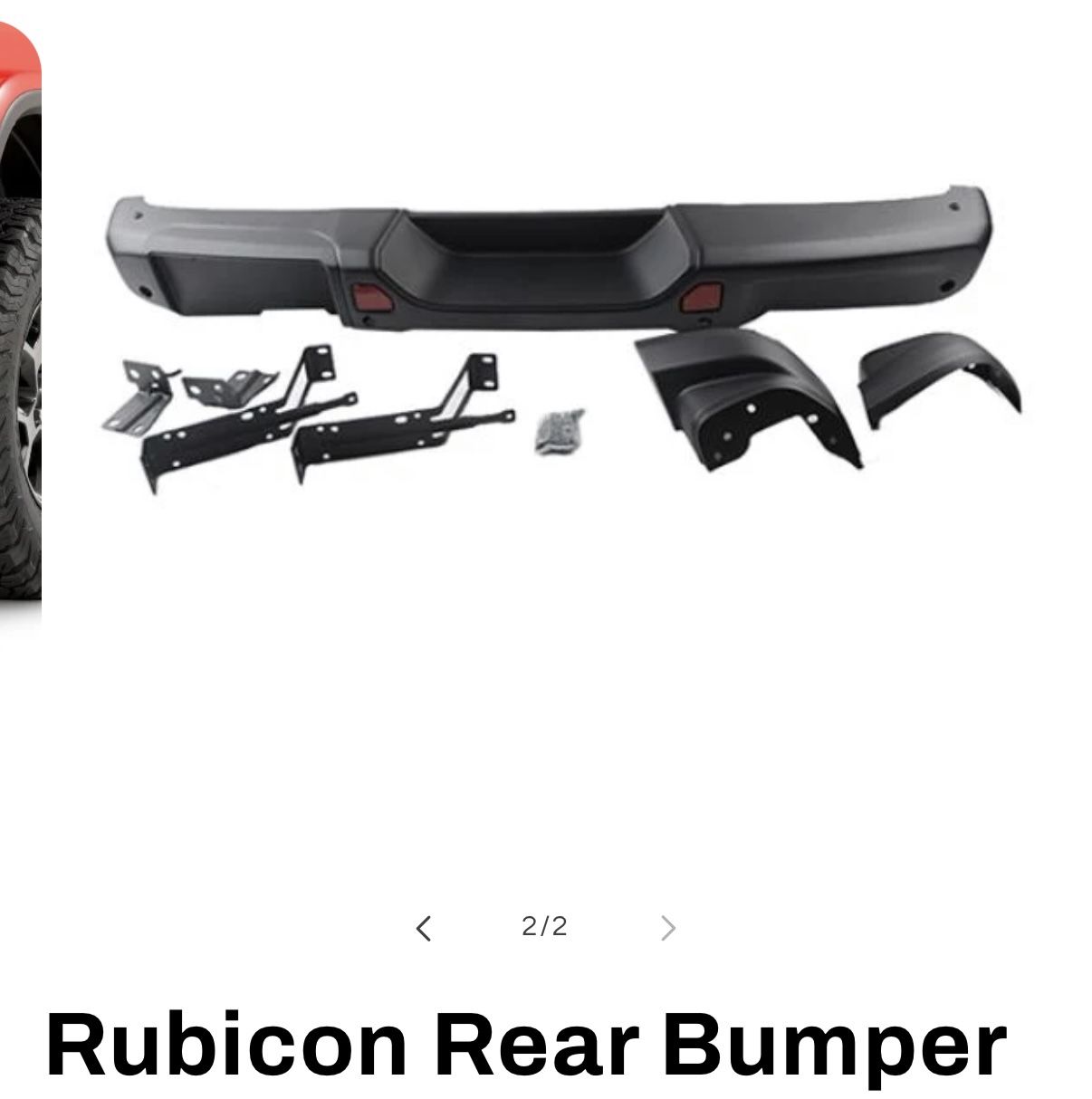 2018+ Jeep Rubicon Rear Bumper
