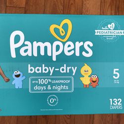 Pampers Baby Dry Size 5/132 Diapers 