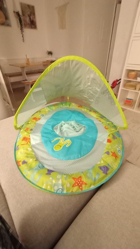 Swim Ways Baby float with canopy