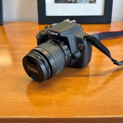 Canon EOS Rebel T5 DSLR Camera + 18–55mm Lens (Great Condition)