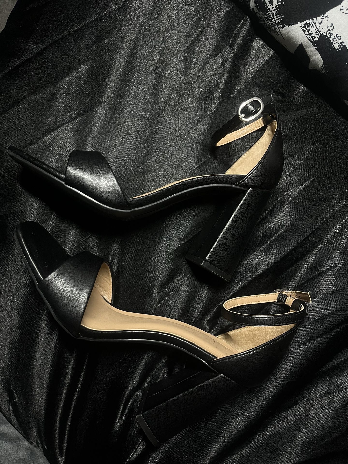 Chunky Black Heels