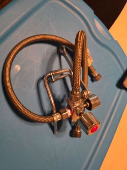 Braided Stainless Steel Supply Lines with Valve