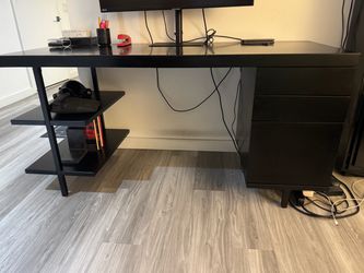 CB2 Stairway Modular Wood Desk with Drawers