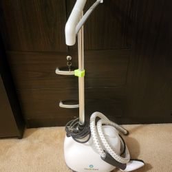 Steamfast SF-407 Canister Fabric Steamer, With Telescopic Pole and Fabric Brush, 45 Second Heat Up Time, Chemical-Free Steam, Clothes Hook, Fabric Bru
