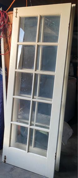 Solid Wood Pair Vintage French Doors