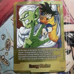 Dragon ball fusion World Manga Booster Energy marker E-51 Gold