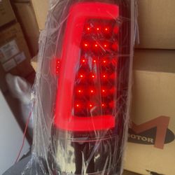 03-06 Chevy Silverado Sierra Black C Bar LED Tail Lights