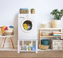 Open Box Royxen 4.0 Laundry Pedestal 20" Height Universal Fit 700lbs Capacity, Washing Machine Base Stand Dryer Base Heavy Duty, 28" Wide (White)